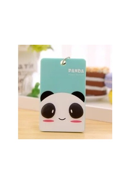 Panda Tarzı Pvc Yaka Kartı ve Aksesuarları Kimlik Kartı Sahibi Kredi Kartı Otobüs Kartı Çantası Karikatür Panda Totoro Kırtasiye (Yurt Dışından)