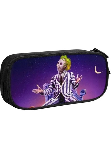 No.15 Tarzı Kore Tim Burton Alfabe Kalem Kutuları Kız Erkek Özel Cadılar Bayramı Gotik Film Büyük Kapasiteli Kalem Çantası Kutusu Kırtasiye (Yurt Dışından)