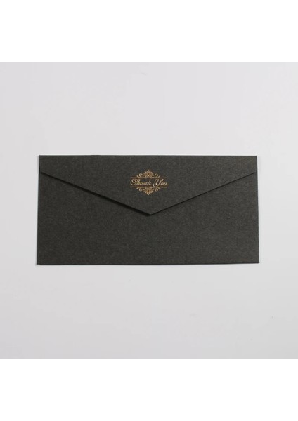 Siyah Stil 5 Adetlot Vintage Altın Davetiyeler Için Zarflar Kraft Kağıt Hediye Kartı Pencere Zarf Düğün Mektup Seti Mailer Kırtasiye (Yurt Dışından)