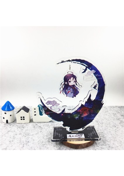 Bifeng Shop Lacivert Tarzı Anime Mo Dao Zu Shi Akrilik Standları Wei Wuxian Lan Wangji Şekil Model Plaka Tutucu Anime Etrafında Hayranları Hediye (Yurt Dışından)