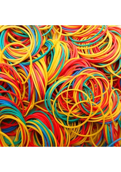 Renkli Stil Lot Halka Kauçuk Güçlü Elastik Kırtasiye Tutucu Sarıbeyazsiyah Renk Çapı Bant Döngü Okul Ofis Malzemeleri (Yurt Dışından)