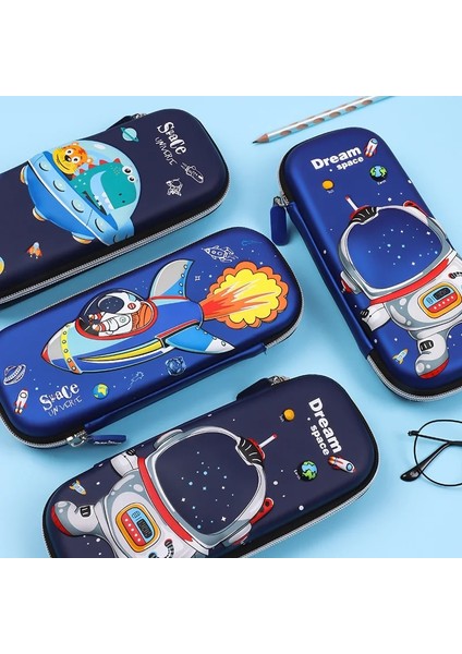 C Tarzı 3D Eva Kalem Kutusu Çocuk Karikatür Uzay Astronot Baskılı Kalem Kutusu Çevre Dostu Kırtasiye Kutusu Çocuklar Hediyeler (Yurt Dışından) fiyatları