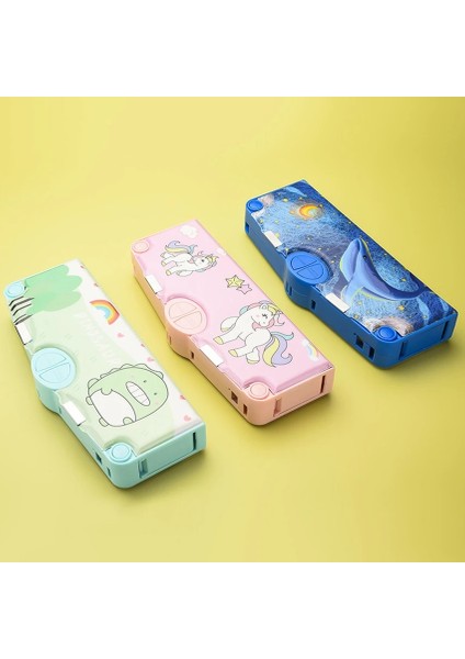 Erik Tarzı Kalem Kutusu Kılıfları Çok Fonksiyonlu Sevimli Kutu Kalem Kutusu Kızlar Için Trousse Kawaii Unicorn Kore Kırtasiye Estuche Okul Malzemeleri (Yurt Dışından) indirimleri