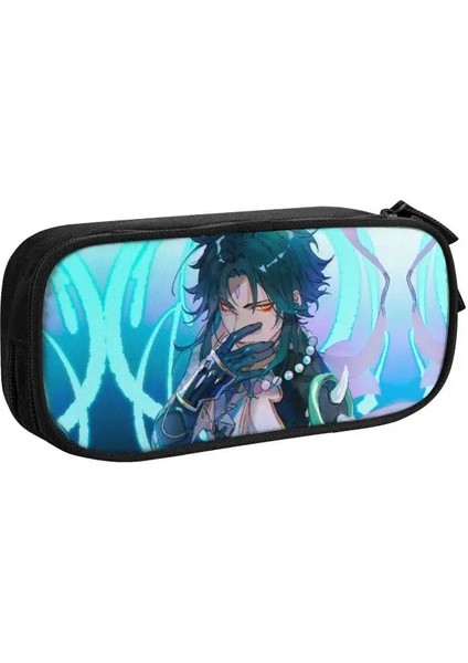 No.12 Tarzı Kawaii Ge Etki Anime Oyunu Kalem Kutusu Boys Kızlar Için Özel Kaedehara Kazuha Patlama Büyük Kapasiteli Kalem Çantası Kutusu Kırtasiye (Yurt Dışından)