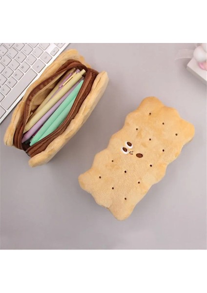 Diğer Stil Kalem Kutusu Bisküvi Şekli Peluş Kurabiye Kalem Çantası Basit Büyük Kapasiteli Sevimli Kurabiye Kırtasiye Kutusu Öğrenci Hediye Kalem Kutusu (Yurt Dışından) indirimleri