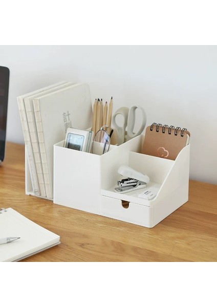 Bej Tarzı Sharkbang Abs Masa Ofis Organizatör Depolama Tutucu Masaüstü Kalem Kalem Çeşitli Eşyalar Rozet Kutusu Kırtasiye Ofis Okul Malzemeleri (Yurt Dışından) modelleri