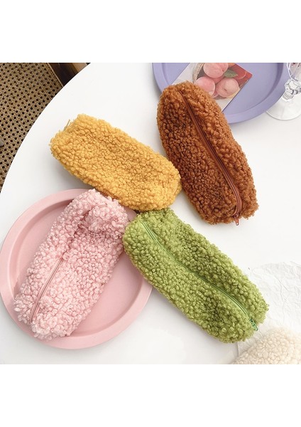 NO.308 Tarzı Le Sevimli Peluş Kalem Kılıfı Kalem Çantası Kızlar Için Kawaii Kırtasiye Büyük Kapasiteli Kalem Kutusu Kalem Kutusu Kozmetik Kalem Sahipleri (Yurt Dışından) fiyatları