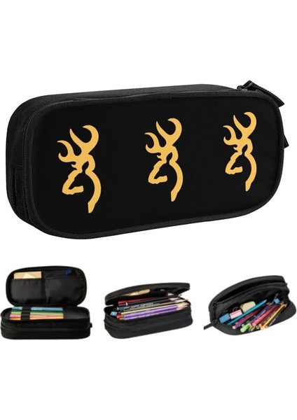 No.2 Tarzı Browning Logo Sevimli Kalem Kutusu Kız Erkek Büyük Kapasiteli Kalem Kılıfı Öğrenciler Kırtasiye (Yurt Dışından) fiyatları