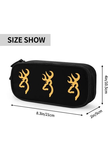 No.2 Tarzı Browning Logo Sevimli Kalem Kutusu Kız Erkek Büyük Kapasiteli Kalem Kılıfı Öğrenciler Kırtasiye (Yurt Dışından) indirimleri