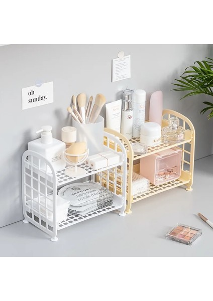 No.3 Tarzı Ins Masaüstü Saklama Kutusu Makyaj Kutusu Çift Katmanlı Depolama Rafı Masaüstü Depolama Rafı Masa Rafları Kozmetik Düzenleyici Depolama (Yurt Dışından) fiyatları