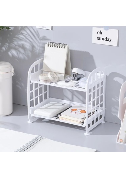 No.3 Tarzı Ins Masaüstü Saklama Kutusu Makyaj Kutusu Çift Katmanlı Depolama Rafı Masaüstü Depolama Rafı Masa Rafları Kozmetik Düzenleyici Depolama (Yurt Dışından) modelleri