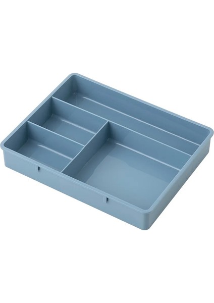 Mavi Stil Masa Çekmece Organizatörü Istiflenebilir Çok Hücreli Depolama Masaüstü Depolama Kutusu Tepsisi Ev Ofis Için Çok Amaçlı Bölücü Konteyner (Yurt Dışından)