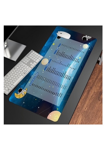 No.1 Stili Yeni Masaüstü Büyük Mouse Pad Öğrenci Masa Pedi Basit Kaymaz Lastik Pedi Sevimli Mouse Pad Klavye Masa Mat 525* (Yurt Dışından)