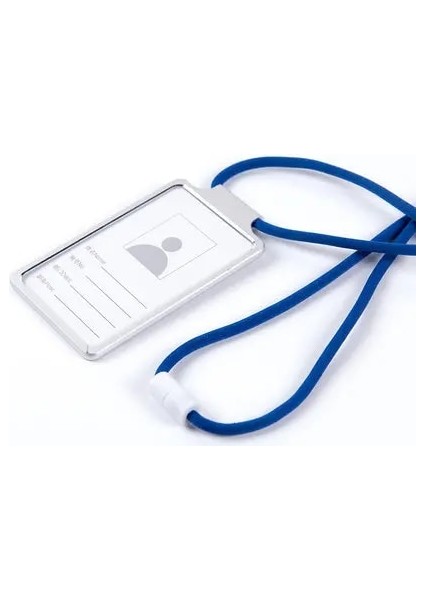 Şerit Mavi Tarzı Alüminyum Alaşımlı Dikey Isim Etiketi Rozet Sahipleri Kordon Ofis Şirket Malzemeleri ile Kimlik Kartı Sahipleri Iş Otobüsü Kart Sahibinin (Yurt Dışından)