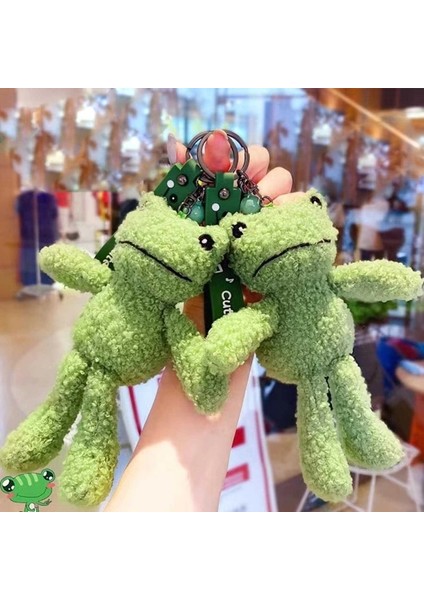 Mini Sevimli Kurbağa Okul Çantası Kolye Anahtarlık Bayanlar Için Yaratıcı Karikatür Peluş Bebek Için Okul Öncesi Çocuklar Için Sırt Çantası Orn (Yurt Dışından)