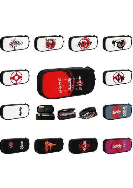 No.5 Tarzı Kyokushin Karate Bushido Değerleri Sevimli Kalem Kutusu Erkek Kızlar Büyük Kapasiteli Dövüş Sanatları Kalem Çantası Öğrencileri Kırtasiye (Yurt Dışından) fiyatları