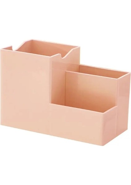 Pembe Tarzı Masaüstü Kalemlik Organizatör Çok Fonksiyonlu Kırtasiye Konteyner Depolama Kozmetik Makyaj Araçları Raf Okul Ofis Eşyaları (Yurt Dışından)