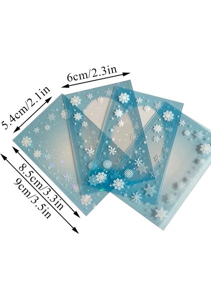 Pembe Tarzı Owflake Yıldız Kartı Kollu Dekoratif Çıkartmalar 3 Iotocards Kpop Idol Fotoğraf Koruyucu Kılıf Kapak Kart Sahibinin (Yurt Dışından) indirimleri