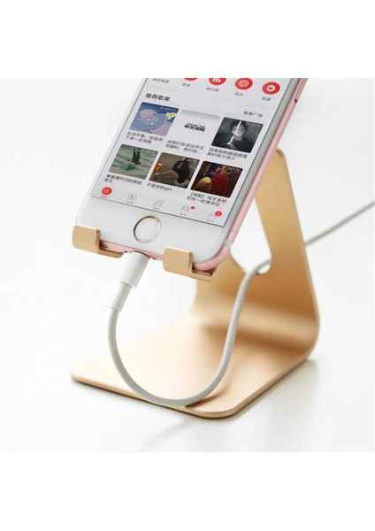 Altın Tarzı Lüks Tablet Cep Telefonu Masaüstü Tutucu Telefon Standı Ekran Standı Iş Fotocard Tutucu Ofis Organizatör Masası Aksesuarları (Yurt Dışından) indirimleri