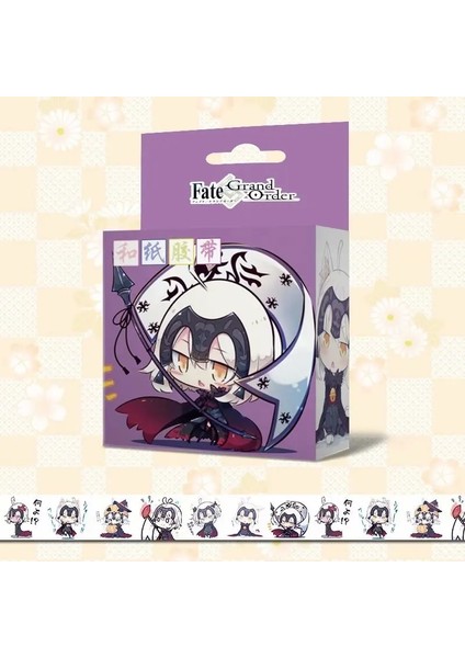 No.18 Tarzı 1.5cm * 5m Anime Washi Bant Yapışkan Bant Dıy Scrapbooking Sticker Etiket Maskeleme Bandı (Yurt Dışından)