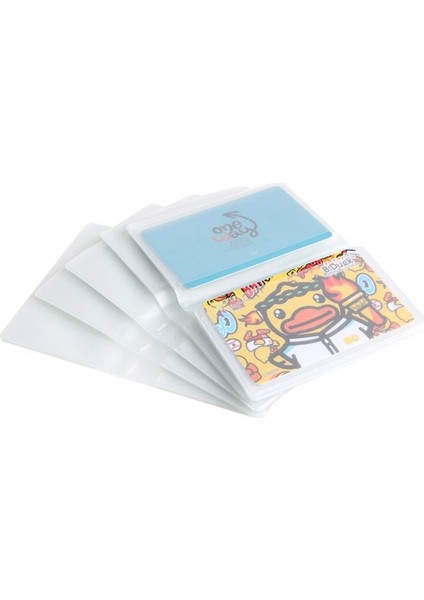5 x 6sayfa 24CARD Bifold Business Kredi Kartı Için Plastik Cüzdan Ekleme Kartı Yeni Tutar (Yurt Dışından)