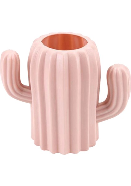 Pembe Tarzı Yeni Yaratıcı Masaüstü Depolama Çok Fonksiyonlu Sevimli Kaktüs Kalem Tutucu Masa Malzemeleri Basit ve Taze Masaüstü Plastik (Yurt Dışından)