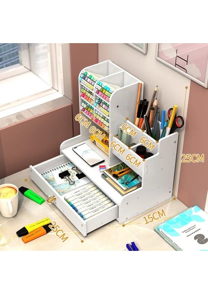 No.5 Tarzı Kalem Tutucu Iskandinav Ins Saklama Kutusu Yaratıcılık Ofis Masası Kırtasiye Kutusu Büyük Kapasiteli Ahşap Raf Ahşap Organizatör Kutusu (Yurt Dışından) modelleri