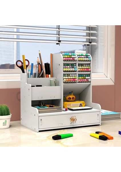 No.5 Tarzı Kalem Tutucu Iskandinav Ins Saklama Kutusu Yaratıcılık Ofis Masası Kırtasiye Kutusu Büyük Kapasiteli Ahşap Raf Ahşap Organizatör Kutusu (Yurt Dışından) fırsatları