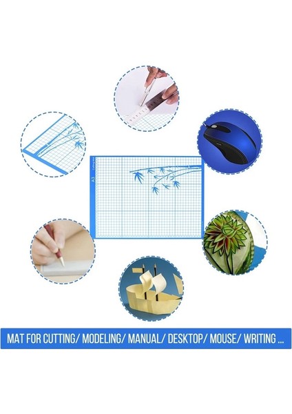Mavi Stil Silhouette Cameo Kesim Plotter Makinesi, A3 Için Ölçüm Izgaralı Yedek Kesme Matı Standart Kavrama Yapışkan Mat (Yurt Dışından) fırsatları