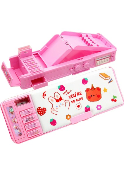 F Tarzı Pop Up Karikatür Kalem Kutusu Çok Fonksiyonlu Kırtasiye Organizatör Kutusu Kızlar ve Gençler Için Doğum Günü Hediyesi Fl (Yurt Dışından)