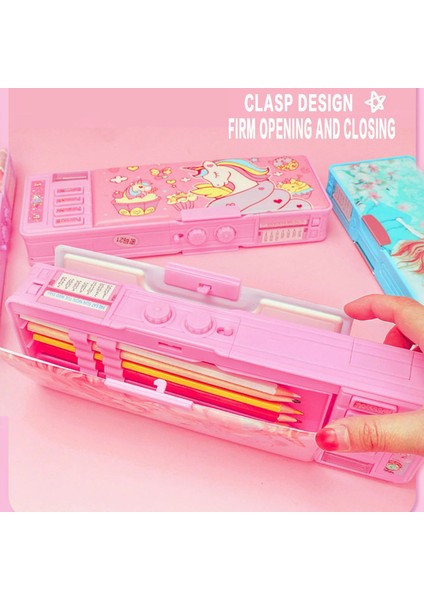 F Tarzı Pop Up Karikatür Kalem Kutusu Çok Fonksiyonlu Kırtasiye Organizatör Kutusu Kızlar ve Gençler Için Doğum Günü Hediyesi Fl (Yurt Dışından) indirimleri