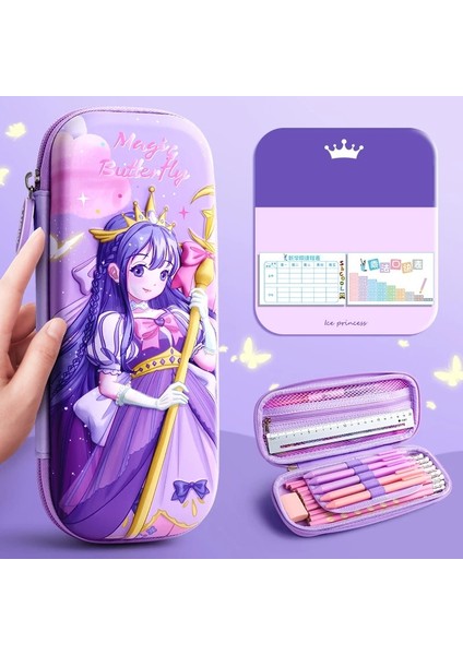 No.8 Tarzı 3D Eva Unicorn Sevimli Kalem Kutusu Karikatür Kırtasiye Kutusu Kalem Saklama Torbaları Büyük Kapasiteli Öğrenci Kalem Kutusu Okul Malzemeleri Hediyeler (Yurt Dışından)