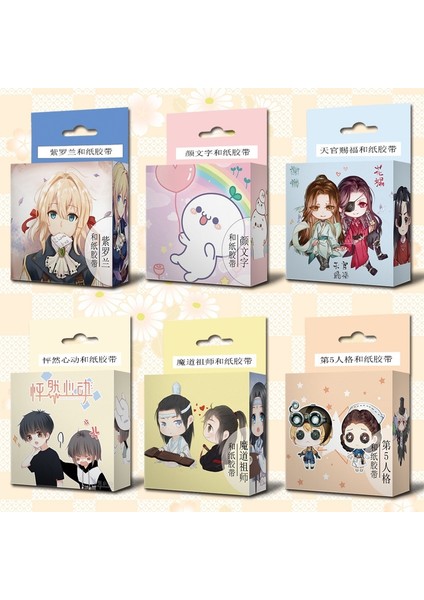 No.18 Tarzı 1.5cm * 5m Anime Washi Bant Yapışkan Bant Dıy Scrapbooking Sticker Etiket Maskeleme Bandı (Yurt Dışından) fiyatları