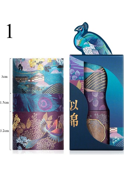 No.1 Tarzı Et Yaz Sarayı Washi Bant Çin Lüks Maskeleme Bandı Retor Altın Dekoratif Bant Etiket Scrapbooking Günlüğü Kırtasiye (Yurt Dışından)
