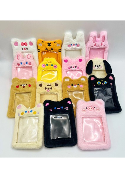No.2 Tarzı Skysonıc 3 Inç Peluş Kpop Tutucu Sevimli Ayı Idol Kartpostallar Depolama Kart Çantası Toplamak Organizatör Schoolbag Kolye (Yurt Dışından) modelleri