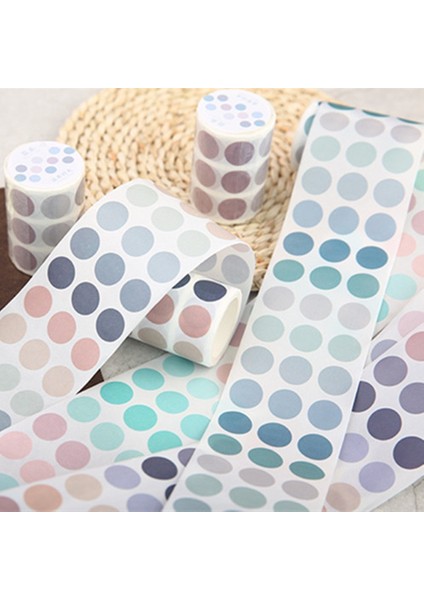 M Tarzı Temel Eleman Dekoratif Maskeleme Bandı Renk Büyük Nokta Washi Bant Diy Scrapbooking Washi Sticker Memo Etiket Deco Kırtasiye (Yurt Dışından) fiyatları