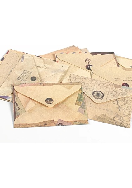 9,5x7,2 cm Stili Lot Zarf Sevimli Mini Zarflar Vintage Avrupa Tarzı Kart Hediye Zarf Için Noel Davetiye Zarfları (Yurt Dışından) fiyatları