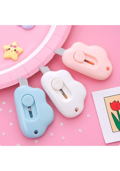 No.2 Tarzı Mini Bulut Maket Bıçağı Streç Sevimli Kağıt Kesici Küçük Bıçak Mektup Açacağı Ofis Kırtasiye Escolar Papelaria (Yurt Dışından) modelleri