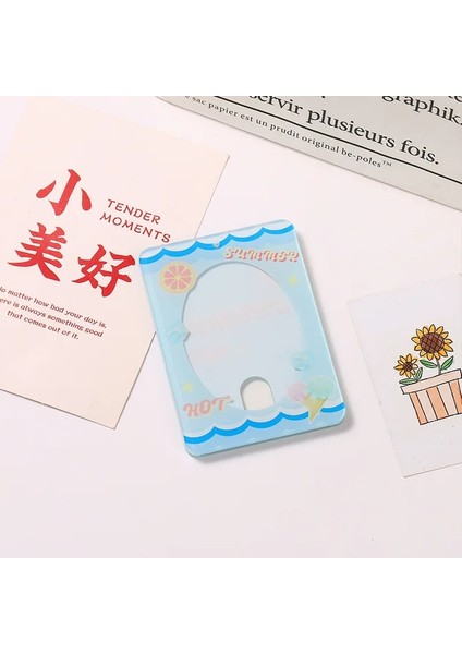 Kolye5 Tarzı Kawaii 3 Inç Akrilik Kart Sahibinin Kpop Fotocard Koruyucu Kılıf Kızlar Idol Fotoğraf Kollu Çanta Kolye Anahtarlık Dekor Kırtasiye (Yurt Dışından)
