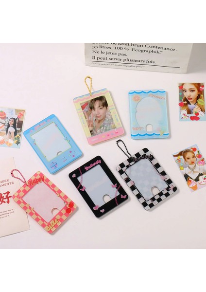 Kolye5 Tarzı Kawaii 3 Inç Akrilik Kart Sahibinin Kpop Fotocard Koruyucu Kılıf Kızlar Idol Fotoğraf Kollu Çanta Kolye Anahtarlık Dekor Kırtasiye (Yurt Dışından) fiyatları
