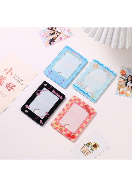 Kolye5 Tarzı Kawaii 3 Inç Akrilik Kart Sahibinin Kpop Fotocard Koruyucu Kılıf Kızlar Idol Fotoğraf Kollu Çanta Kolye Anahtarlık Dekor Kırtasiye (Yurt Dışından) modelleri