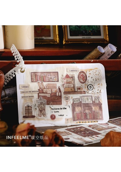 C Stili Vinatge Retro Washi Bant Renkli Çiçek Kitap Tarzı Tasarım Diy Craft Scrapbooking Hediye Paketleme Için Dekoratif Maskeleme Bandı (Yurt Dışından)