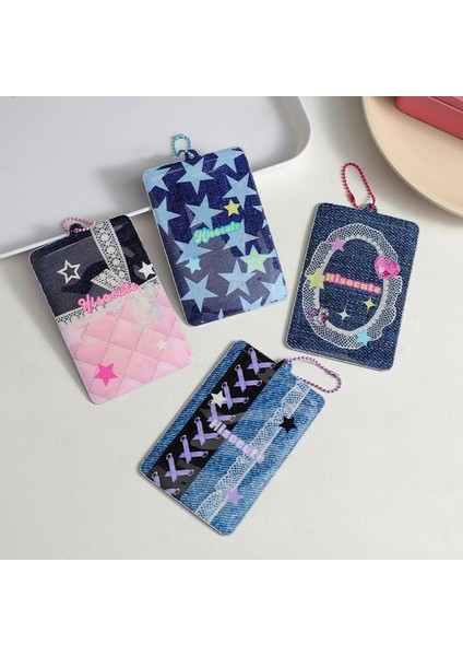 OSS28842KT4 Stili Vintage Moda Pvc Fotocard Tutucu Kpop Idol Fotoğraf Kol Çantası Kımlık Otobüs Yemek Kartı Kapağı Çanta Anahtarlığı Kolye Kırtasiye (Yurt Dışından) fırsatları