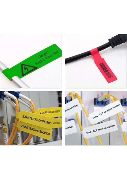 Sarı Stil 【cabel Serisi 】nıımbot D11D110 Etiket Kağıdı Termal Etiket Etiket Veri Hattı Etiketi Fiber Optik Etiket Su Geçirmez, Yağa Dayanıklı (Yurt Dışından) fırsatları