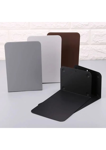 Gri Tarzı 1 Çift Metal Kitap Ayracı Organizatör Masaüstü Ofis Ev Kitap Rafı Depolama Tutucu Kitap Uçları (Yurt Dışından) modelleri