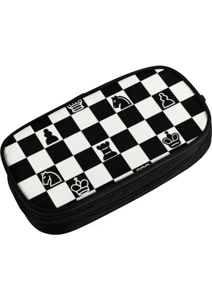 No.6 Stili Moda Satranç Sevimli Kalem Kutusu Erkek Kızlar Büyük Kapasiteli Satranç Tahtası Oyunu Kalem Kutusu Öğrencileri Kırtasiye (Yurt Dışından) fırsatları