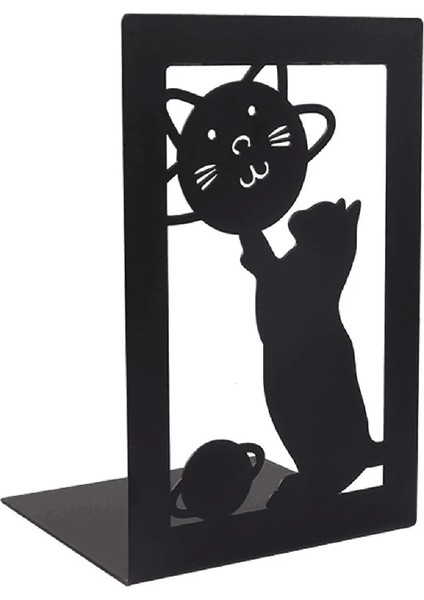 D Tarzı Zarif Hollow-Out Metal Bookend Yaratıcı Orman Desen Tasarım Kitap Standları Yaratıcı Hediye Dekoratif Metal Kitap Ayracı HX6A (Yurt Dışından)