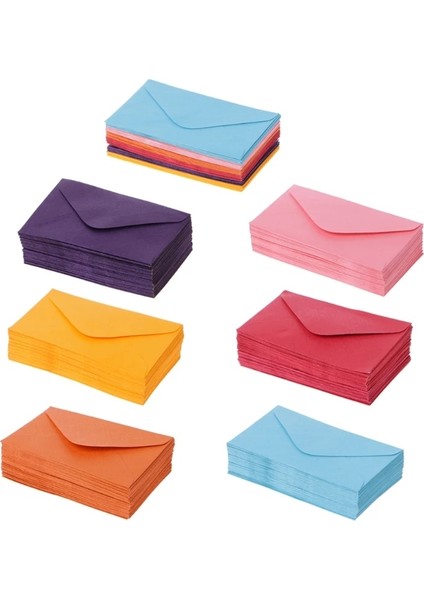 Mor Tarzı Retro Boş Mini Kağıt Zarflar Düğün Davetiyesi Tebrik Kartları Hediye (Yurt Dışından)
