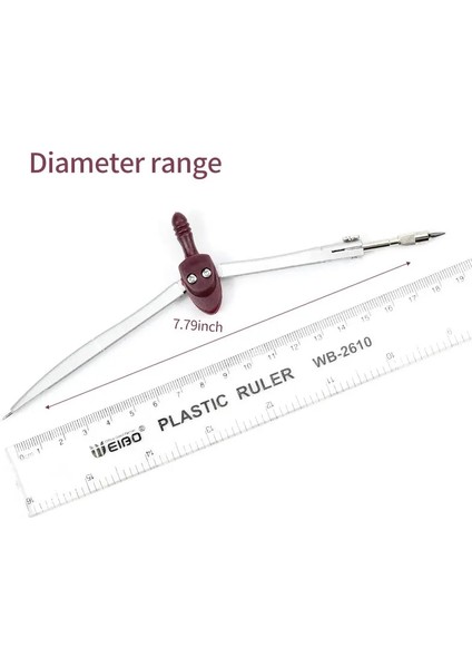 YG007 Pusula Öğrencileri Taslak Metal Pusulalar Matematik Geometri Araçları Profesyonel Pusula Genişletici Pusula Çizim Araçları (Yurt Dışından)