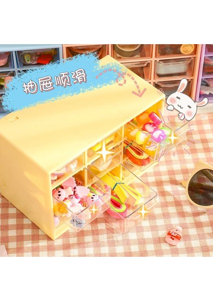 Mavi Stil 9 Izgara Çekmece Tipi Saklama Kutusu Küçük Kozmetik Plastik Organizatörler Kutusu Kawaii Öğrenci Sırası Kırtasiye Enkaz Takı Depolama Rafı (Yurt Dışından) indirimleri